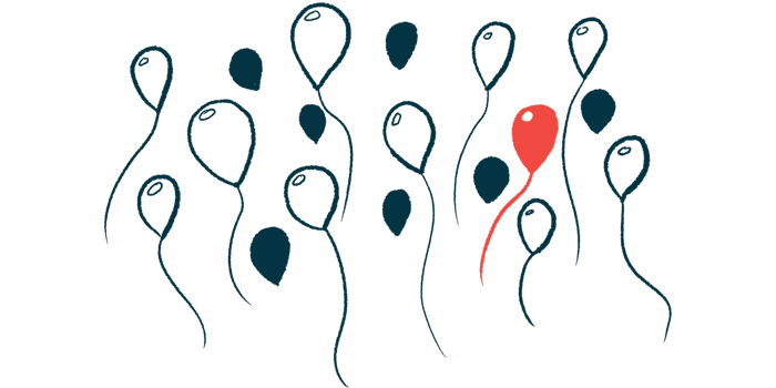 Illustration of red balloon among red and white ones, to indicate rarity.