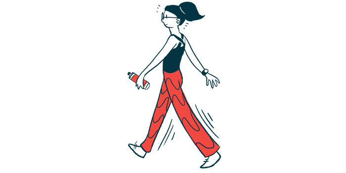 New York City Marathon/sarcoidosisnews.com/woman walking illustration