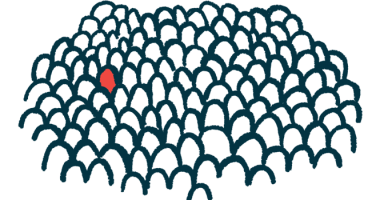An illustration highlights a single person standing within a large group of people.