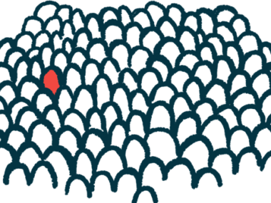 breast sarcoidosis | Sarcoidosis News | Illustration of a lone rare person in a crowd