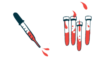 An illustration of vials of blood next to a dropper.