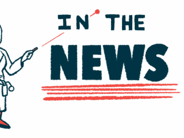 A researcher uses a laser pointer toward the words 