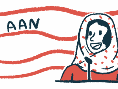 A graphic of the American Academy of Neurology 2023 Annual Meeting.