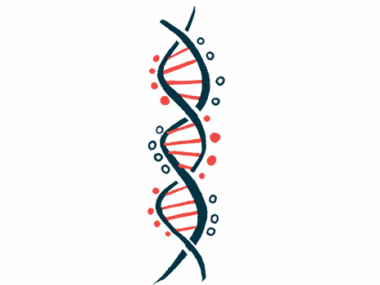 An illustration showing DNA strands.